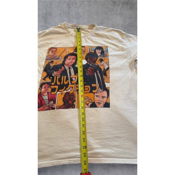 Vintage Pulp Fiction Ezekiel 25:17 Off White T-Shirt Mens Med Tee - Picture 5 of 7